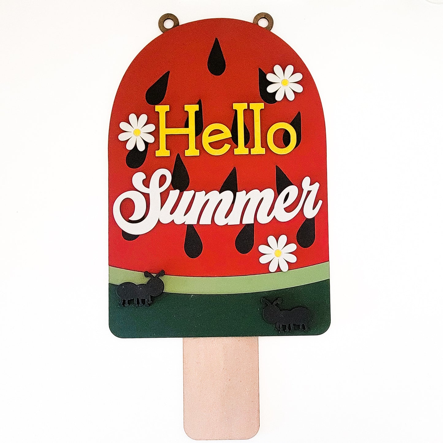 Watermelon Popsicle Summer Hanging Sign DIY Kit