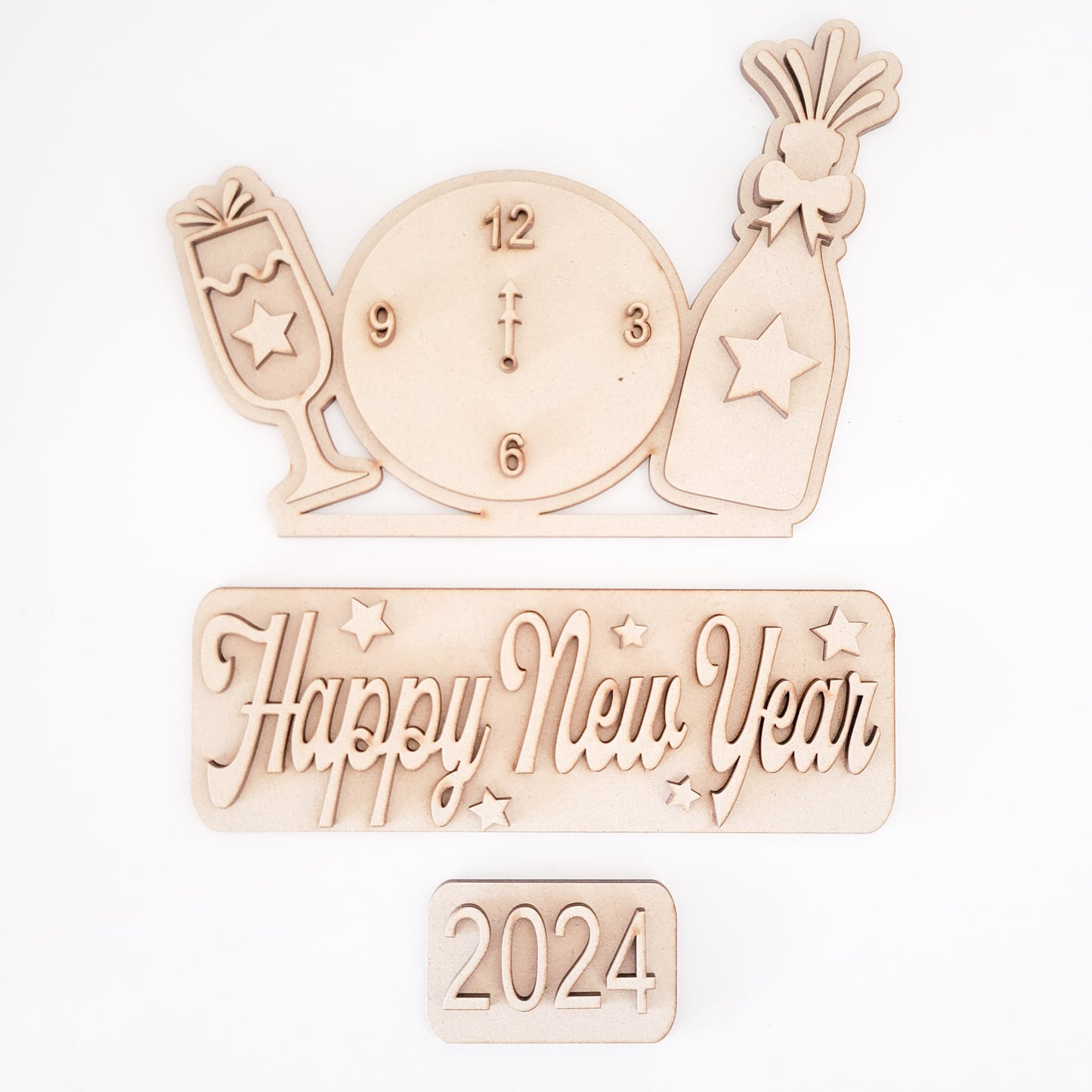 Happy New Year Holiday Interchangeable Truck Add-On