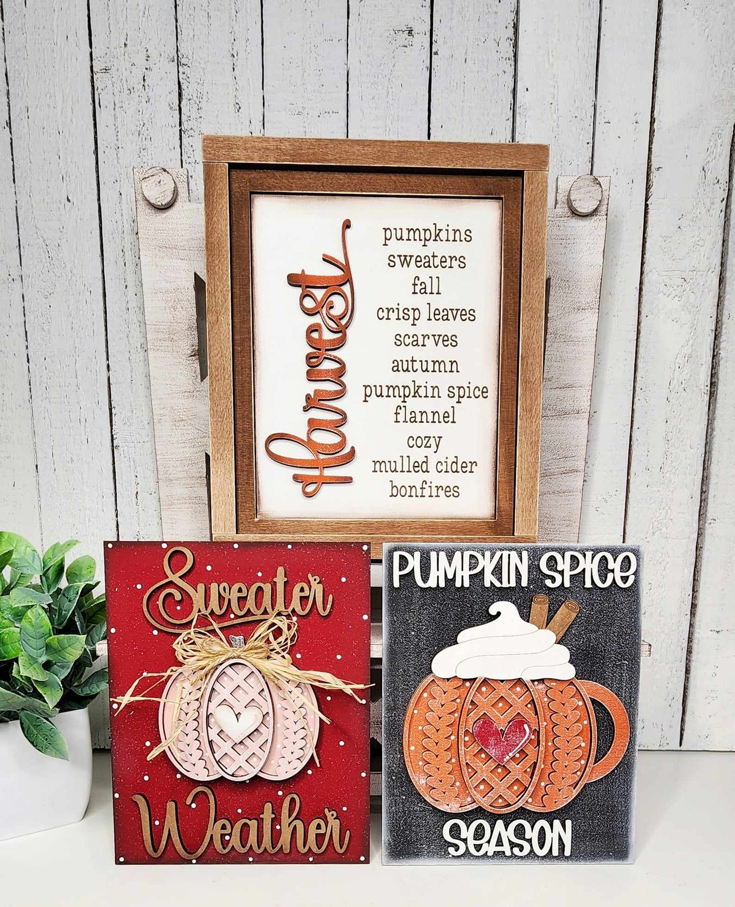 Sweater Weather Sign Trio September 2024 Bundle