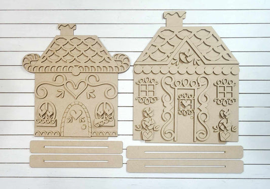 Gingerbread Houses Set of 2 Gingerbread Christmas October 2024 Collection