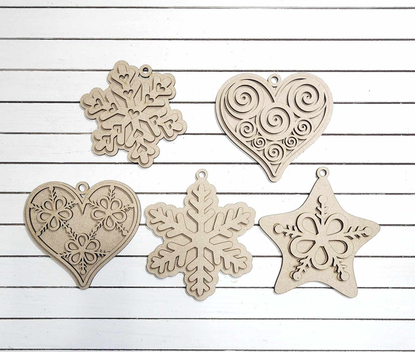 Set of 5 Ornaments Gingerbread Christmas October 2024 Collection