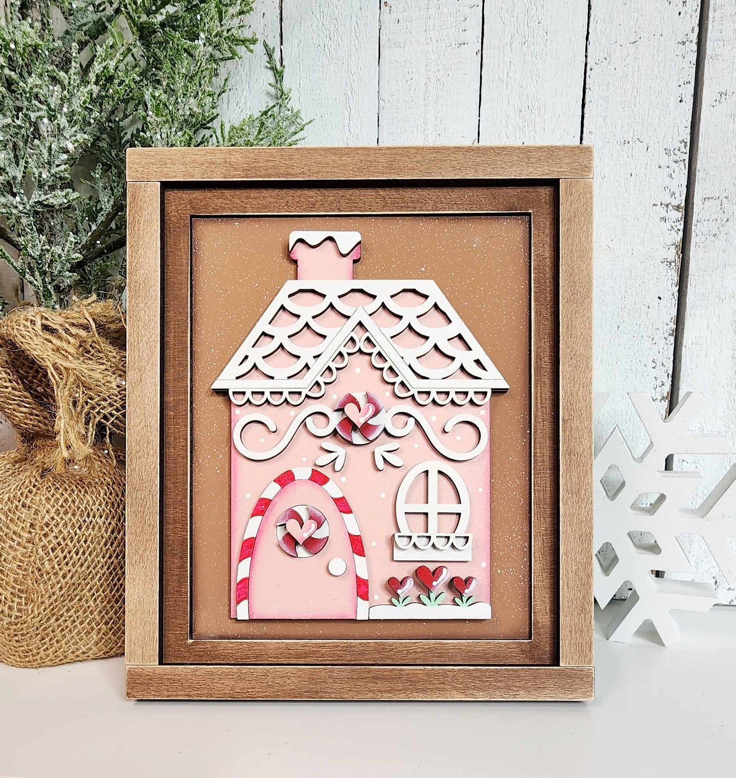 Sign Trio with Double Frame Gingerbread Christmas Shelf Sitters October 2024 Collection