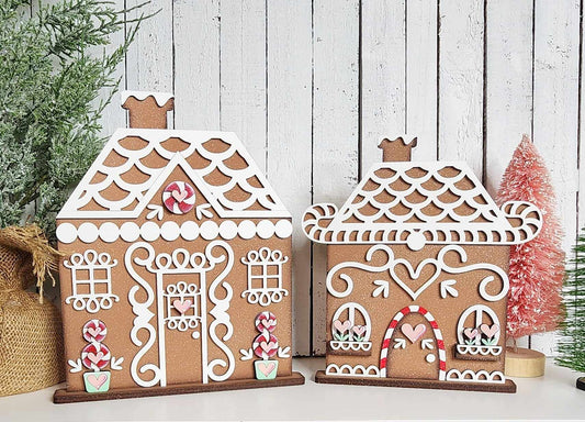 Gingerbread Houses Set of 2 Gingerbread Christmas October 2024 Collection