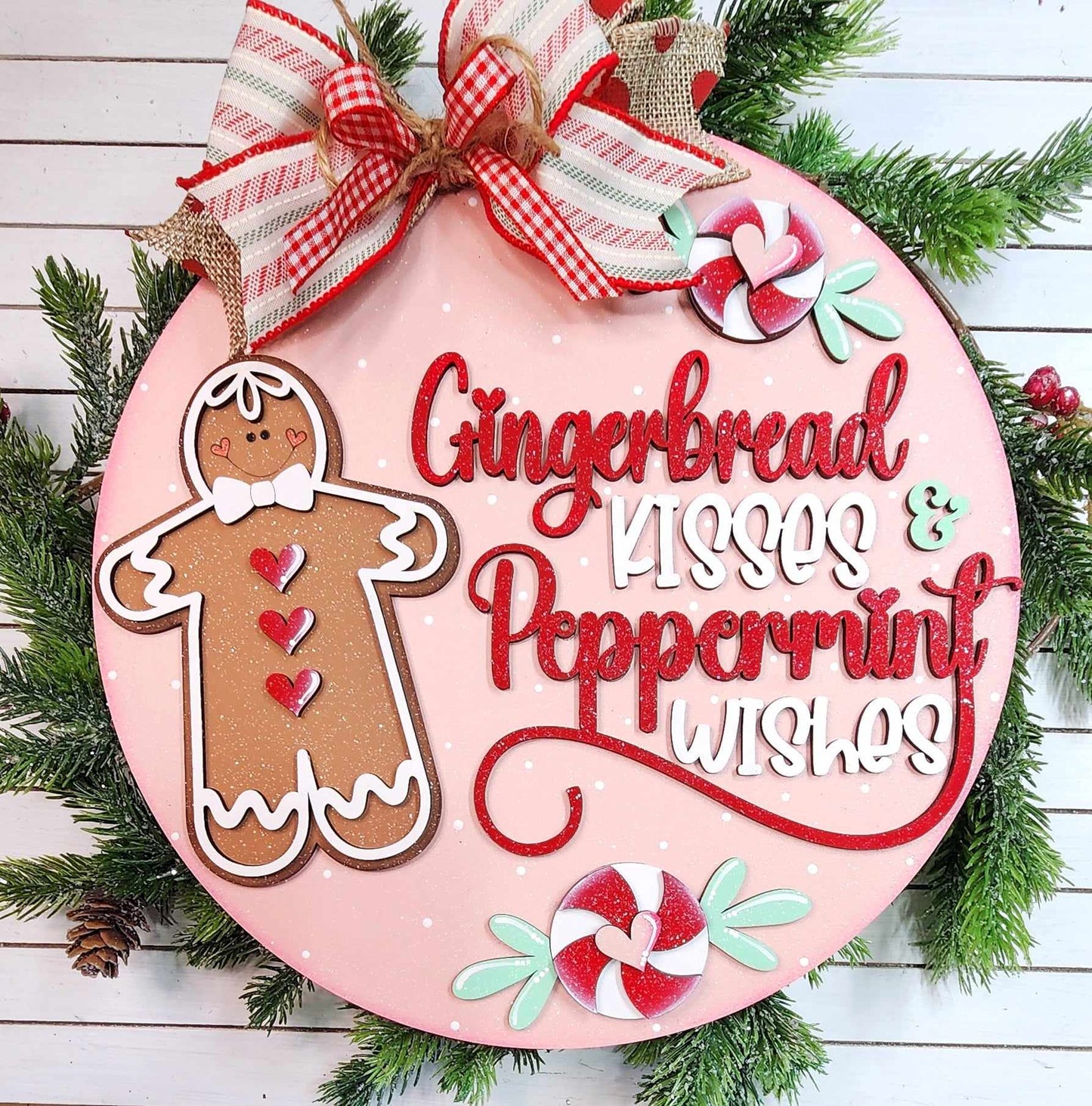 Door Hanger Gingerbread Christmas October 2024 Collection