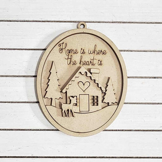 Winter Cabin Collection Ornament December 2024