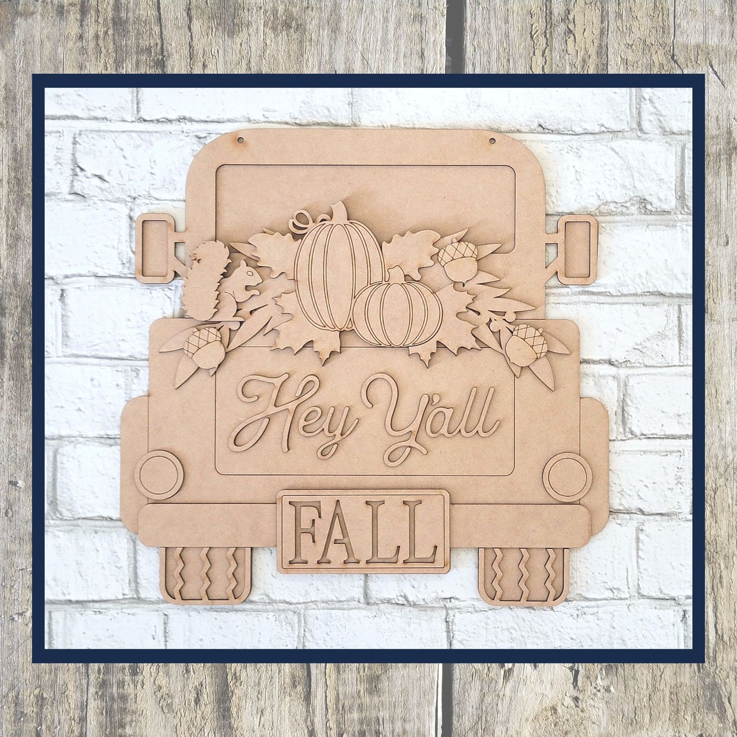 Fall Truck Hanging Sign DIY Kit