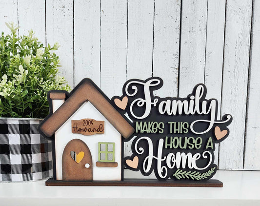 Word Art Family Home February 2025