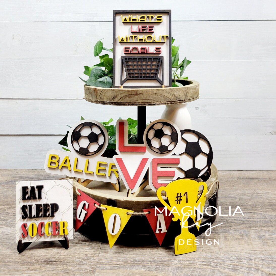 Soccer Tiered Tray DIY Tiered Tray Kit